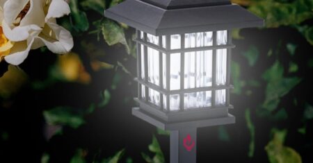 Luminária de jardim de chão