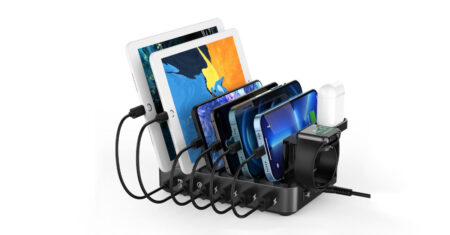 Estação de carregamento para 6 dispositivos de uma vez