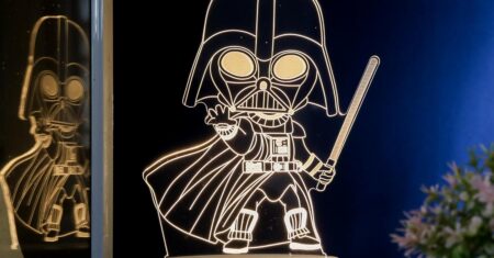 Luminária mini Darth Vader