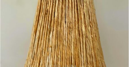 Lustre de palha de milho