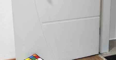 Peso de porta cubo mágico