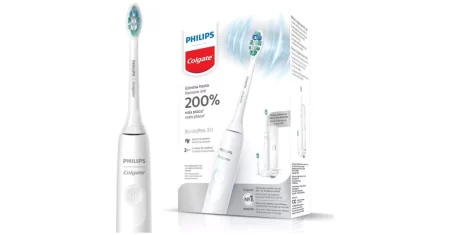 Escova de dente elétrica com 2 modos sai agora 46% OFF