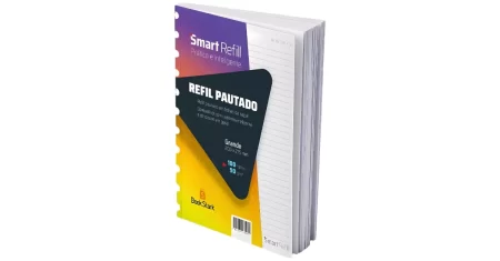 Caderno inteligente: folhas de refil para 11 discos sai 28% OFF