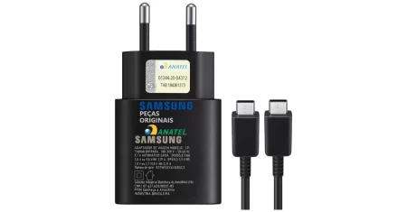 Carregador original Samsung Turbo de 25W sai agora 10% OFF