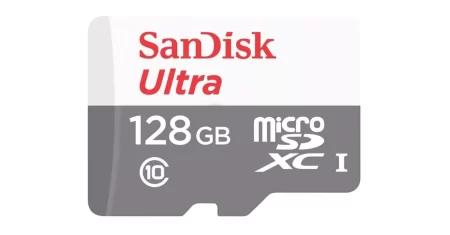 Cartão de memória SanDisk de 128GB classe 10 sai 20% OFF