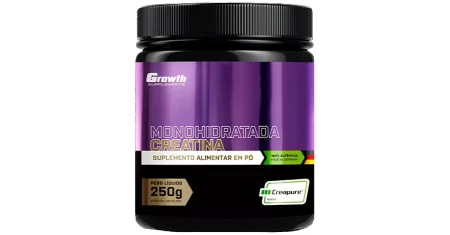 Creatina da Growth 250g sai 20% OFF por tempo limitado