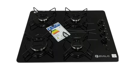 Fogão 4 bocas Cooktop com acendimento automático sai 47% OFF