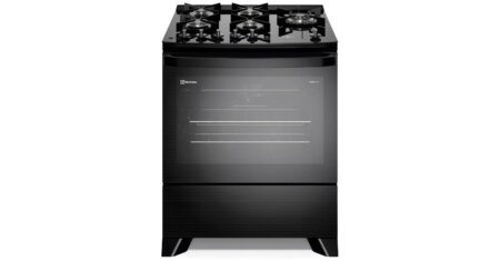 Fogão Electrolux 5 bocas e forno com timer sai 43% OFF