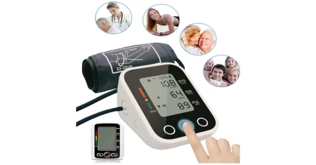 Medidor de pressão de braço com alarme de arritmia sai 30% OFF