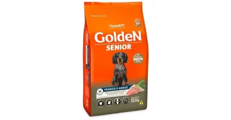 Ração Golden cachorro sênior de 10,1kg sai agora 24% OFF