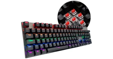 Teclado RGB com teclas 100% anti-ghosting sai 26% OFF