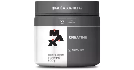 Creatina Max Titanium 300g para aumento do volume muscular sai 15% OFF