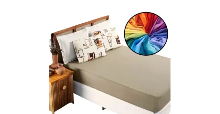 Lençol avulso com elástico e malha 100% algodão sai 27% OFF