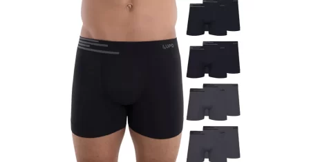 Kit cueca boxer Lupo sem costura sai 30% OFF