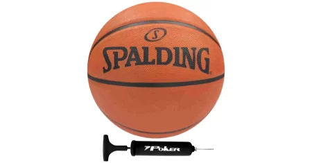 Bola de basquete Spalding + bomba de ar sai 18% OFF