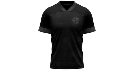 Camiseta Flamengo Preta em 3 tamanhos sai 18% OFF