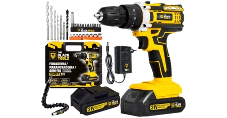 Oferta: Furadeira e parafusadeira sem fio de impacto sai 45% OFF