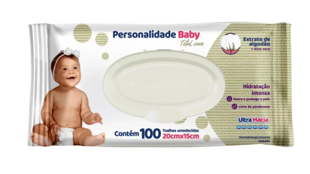 lenço umedecido