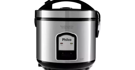 Panela de arroz elétrica Philco antiaderente sai agora 23% OFF