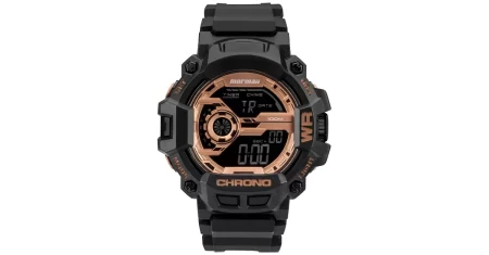 Relógio digital Mormaii com cronômetro e alarme sai 39% OFF