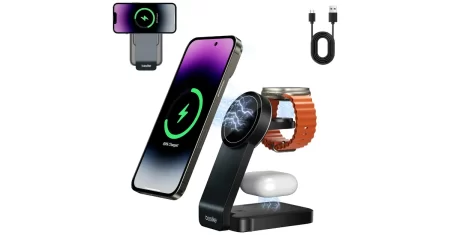 Carregador por indução 3 em 1 sai agora 40% OFF