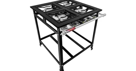 Fogão industrial com 4 bocas de alta pressão sai 22% OFF