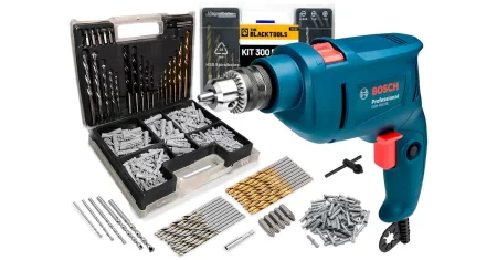 Furadeira Bosch com jogo de 300 peças sai 26% OFF