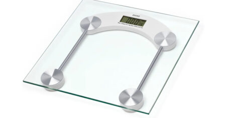 Balança digital corporal de banheiro em vidro de até 150kg