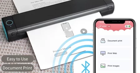 Leve onde quiser: Impressora Térmica Portátil A4