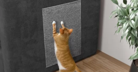 Arranhador adesivo premium para gatos: sofá, cama box e móveis